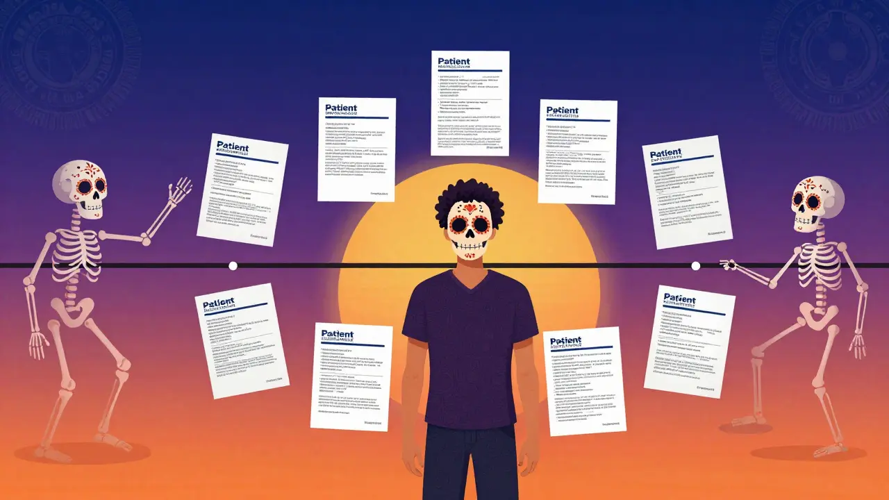 Evolution of drug labeling shown through artistic progression design